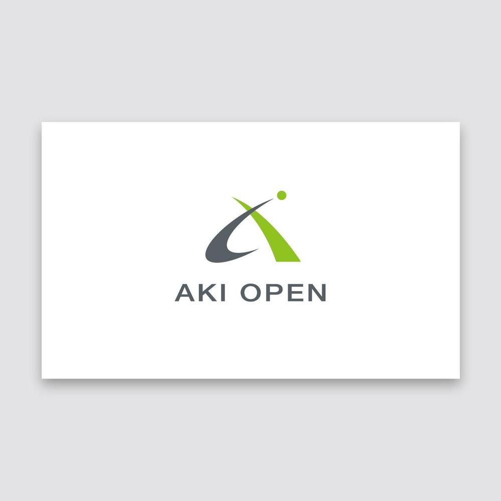 [コンペ]自社開発、テニス専門webアプリケーション「AKI OPEN」のロゴデザイン