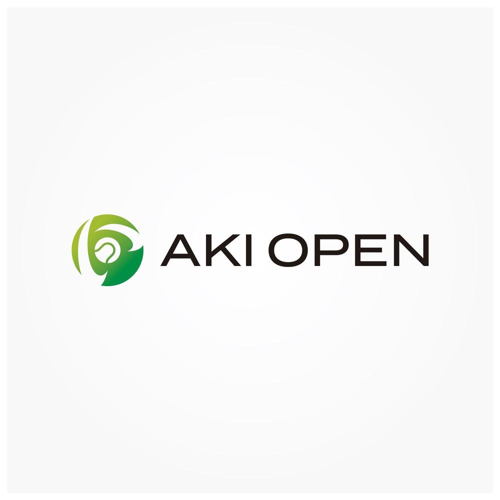 [コンペ]自社開発、テニス専門webアプリケーション「AKI OPEN」のロゴデザイン