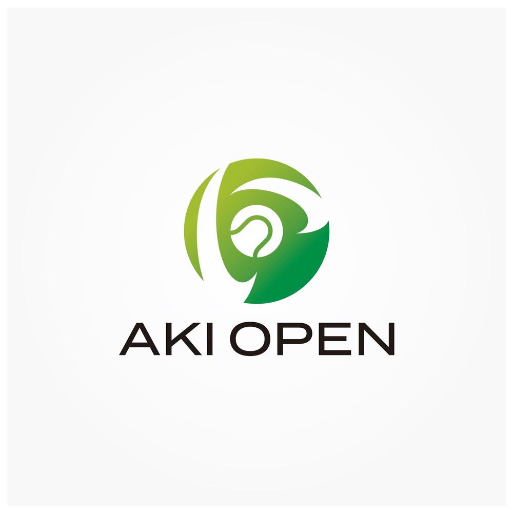 [コンペ]自社開発、テニス専門webアプリケーション「AKI OPEN」のロゴデザイン