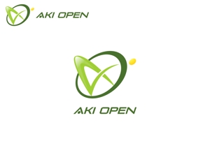 Sketch Studio (YELLOW_MONKEY)さんの[コンペ]自社開発、テニス専門webアプリケーション「AKI OPEN」のロゴデザインへの提案