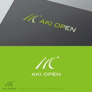 Morinohito (Morinohito)さんの[コンペ]自社開発、テニス専門webアプリケーション「AKI OPEN」のロゴデザインへの提案