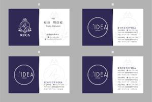 jpcclee (jpcclee)さんの美容サロンの店舗展開を計画している「合同会社RUCA」代表の名刺デザインへの提案