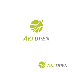 atomgra (atomgra)さんの[コンペ]自社開発、テニス専門webアプリケーション「AKI OPEN」のロゴデザインへの提案