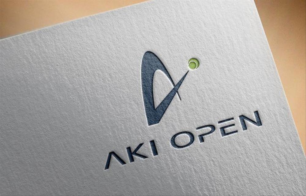 [コンペ]自社開発、テニス専門webアプリケーション「AKI OPEN」のロゴデザイン