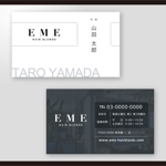 和田淳志 (Oka_Surfer)さんの新規開業する美容室の名刺デザインへの提案