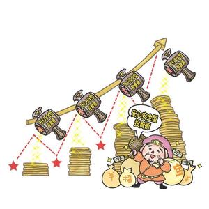 Haneda (Lemonade_Studio)さんの株でコツコツ儲けるイメージのイラスト作成への提案