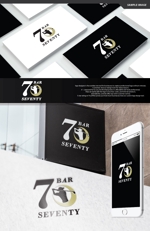 take5-design (take5-design)さんのBAR　【Seventy】のロゴへの提案