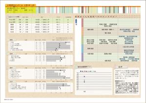 Yayoi (2480Yayoi)さんの小学生向け学力テスト成績票のデザインへの提案