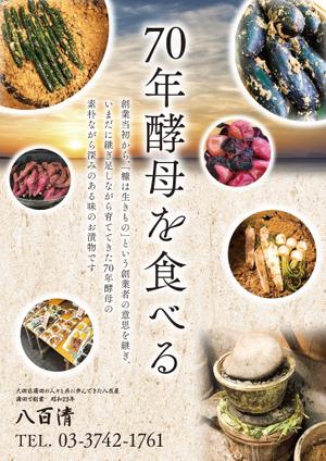 sabaku_design (sbk_designs)さんの東京都大田区の八百屋「八百清」のポスター制作への提案