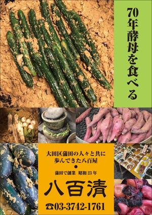 yamaad (yamaguchi_ad)さんの東京都大田区の八百屋「八百清」のポスター制作への提案