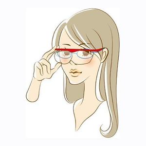 LeonoAさんのメガネの掛け方イラストへの提案