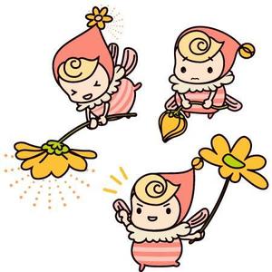 tatsukimeg (tatsukimeg)さんのかわいい花をモチーフにしたキャラクターデザインへの提案