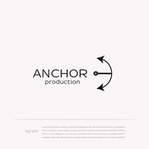 mg_web (mg_web)さんの映像制作会社 『ANCHOR production』のロゴへの提案