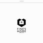 DeeDeeGraphics (DeeDeeGraphics)さんの注文住宅専門の工務店「FINE'S HOME」のロゴへの提案