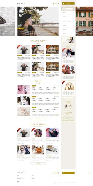 ik_kyoko (ik_kyoko)さんの【TOPデザイン募集】ECサイト連動する「ファッションニュースサイト」【新規立ち上げ】への提案