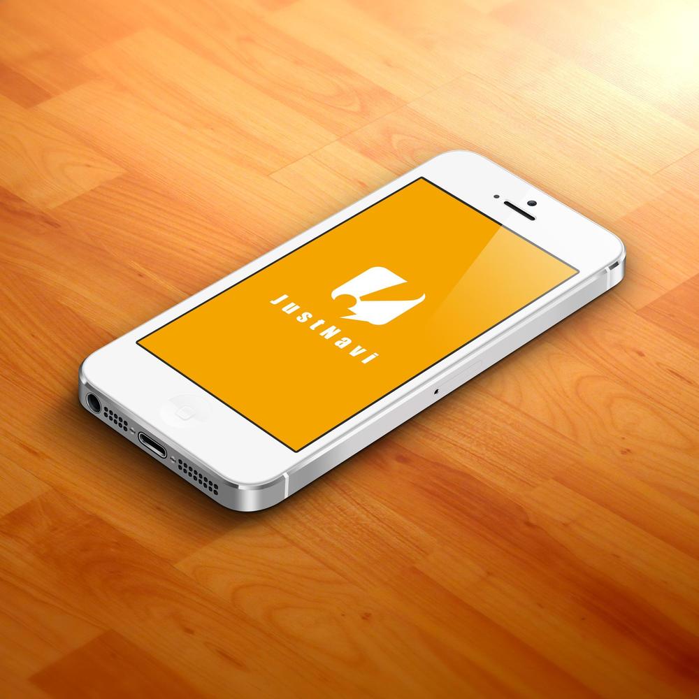 ポータルサイト「JustNavi」のロゴ作成