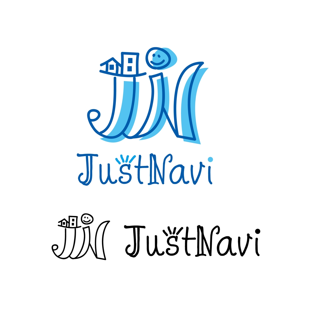 ポータルサイト「JustNavi」のロゴ作成