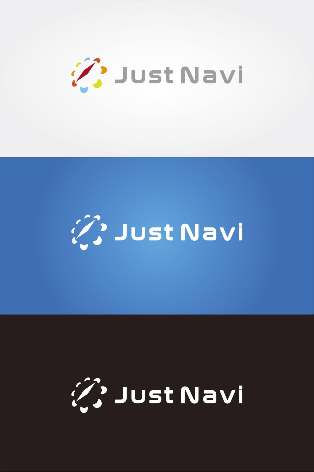 ポータルサイト「JustNavi」のロゴ作成