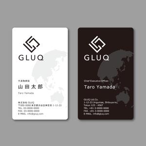 TYPOGRAPHIA (Typograph)さんの株式会社GLUQ 名刺の依頼（グラックと読みます）への提案