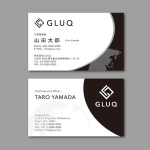 TYPOGRAPHIA (Typograph)さんの株式会社GLUQ 名刺の依頼（グラックと読みます）への提案