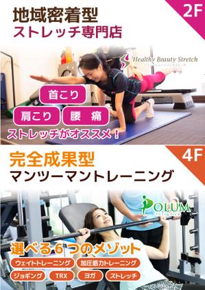 大西康雄 (PALLTER)さんのトレーニングスタジオの立て看板　　への提案