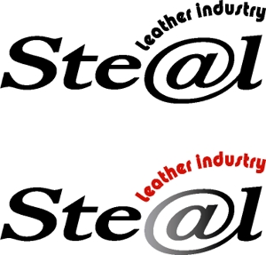 top-signさんのレザーブランド「STEAL」のロゴ作成への提案