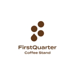 Qitian (Qitian)さんのコーヒースタンド「 ファーストクォーター」のロゴへの提案