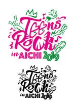 下村（デザイナー） (Galleryforest)さんの高校生アマチュアバンド選手権「TEENS ROCK IN AICHI 2019」のロゴへの提案