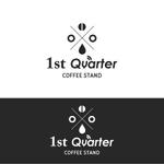 LittleJunさんのコーヒースタンド「 ファーストクォーター」のロゴへの提案