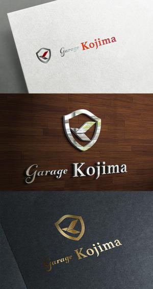 株式会社ガラパゴス (glpgs-lance)さんの高級外車やオープンカーの販売やカスタムの会社  「Garage Kojima」のロゴへの提案