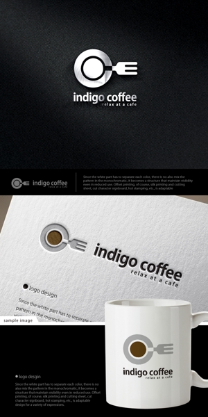 neomasu (neomasu)さんのタイバンコクにも進出予定！のカフェ『indigo coffee』のロゴ作製への提案