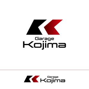 STUDIO ROGUE (maruo_marui)さんの高級外車やオープンカーの販売やカスタムの会社  「Garage Kojima」のロゴへの提案