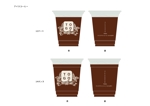 BOXTREE (BoxTree)さんのカフェで使用するテイクアウト用コーヒーカップ・三角POP制作への提案