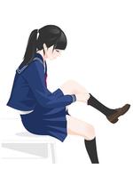 NARTUM art studio (phantasien)さんのセーラー服姿の女子中学生のイラスト制作への提案