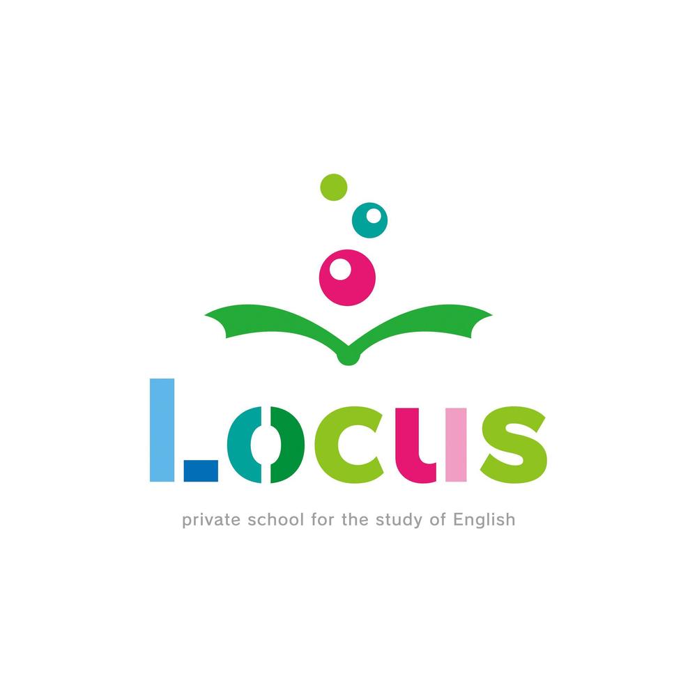 学生（小～高）向け英語塾「Locus／ローカス」のロゴ