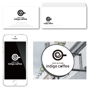 mura (T-mura)さんのタイバンコクにも進出予定！のカフェ『indigo coffee』のロゴ作製への提案