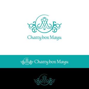 delicious (delicious-design)さんのネイルサロン(&レザーデコ) 「 Chatty box Mayu 」 のロゴマークへの提案