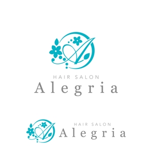 m_mtbooks (m_mtbooks)さんのプライベートサロン美容室Alegria（アレグリア）のロゴデザインへの提案