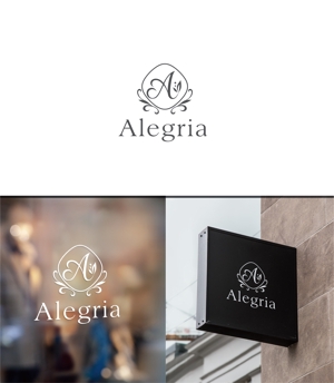forever (Doing1248)さんのプライベートサロン美容室Alegria（アレグリア）のロゴデザインへの提案