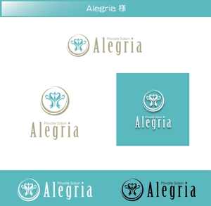 FISHERMAN (FISHERMAN)さんのプライベートサロン美容室Alegria（アレグリア）のロゴデザインへの提案