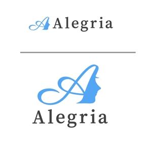 Cutiefunny (megu01)さんのプライベートサロン美容室Alegria（アレグリア）のロゴデザインへの提案