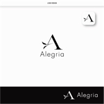 DeeDeeGraphics (DeeDeeGraphics)さんのプライベートサロン美容室Alegria（アレグリア）のロゴデザインへの提案