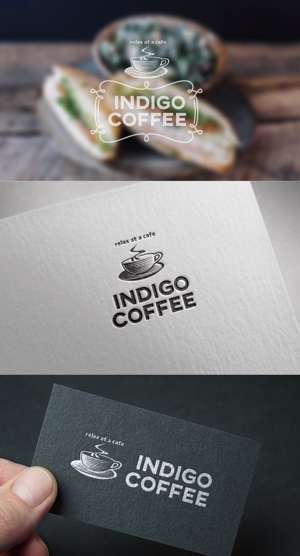 mg_web (mg_web)さんのタイバンコクにも進出予定！のカフェ『indigo coffee』のロゴ作製への提案