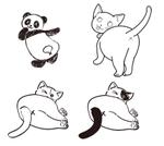 netarou01さんのオシリが可愛い猫／動物イラストへの提案