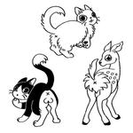 hachibi (hachibi)さんのオシリが可愛い猫／動物イラストへの提案