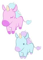 夏壱あーる (kurata_k)さんの天然萌えかわいいユニコーンのキャラクターデザインへの提案