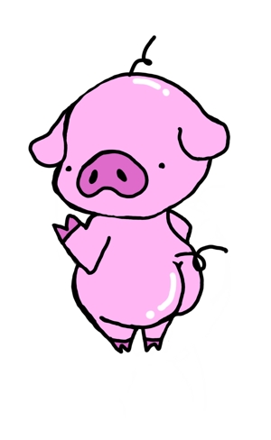 天然萌えかわいい豚のキャラクターデザインの事例 実績 提案一覧 ランサーズ
