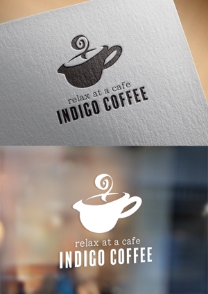 yuDD ()さんのタイバンコクにも進出予定！のカフェ『indigo coffee』のロゴ作製への提案