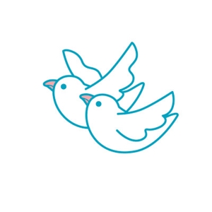 二羽のかわいい白い鳥が寄り添って飛んでいるイラストに対するfukuko の事例 実績 提案一覧 Id イラスト制作の仕事 クラウドソーシング ランサーズ