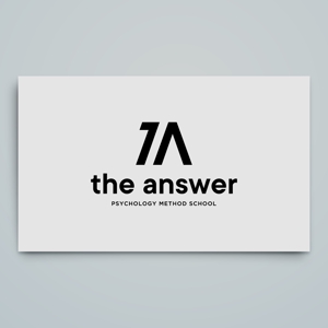 haru_Design (haru_Design)さんの心理学を学べる・メンタルを強くするオンラインスクール「the answer」のロゴへの提案